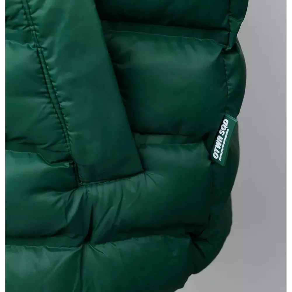 Zara Green Puffer Vest with Hood NWT Size 13-14 years old